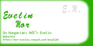 evelin mor business card